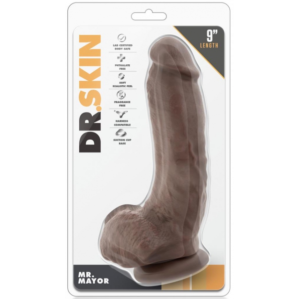 Dildo realistico Mr Mayor Dr Skin 16 x 5cm Marrone