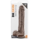 Realistischer Dildo Mr Savage Dr Skin 22 x5.5cm Braun