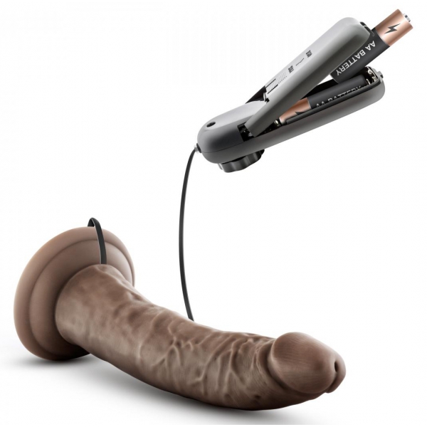 Vibrating Dildo Dr Dave Dr Skin 18 x 4cm Brown