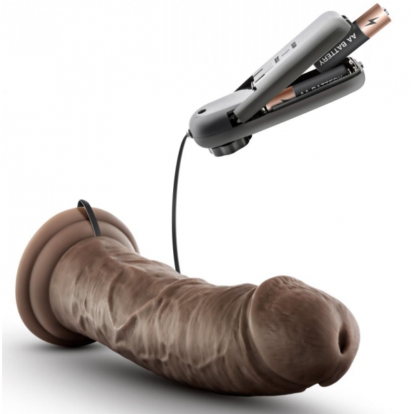 Dr Joe Dr Skin vibrating dildo 19 x 4.7cm Brown