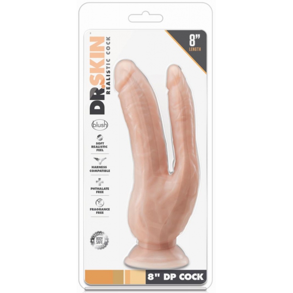 Doble Dp Cock Dr Skin 18 x 6cm