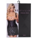 Vestido wetlook Miranda topless - Negro