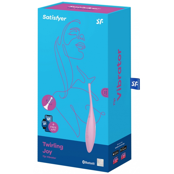 Twirling Joy Satisfyer Connected Stimulator 17cm Pink
