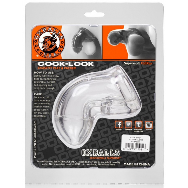 Penismanschette Cock Lock 10 x 4cm Transparent