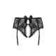 Behindy Suspender Belt - Black