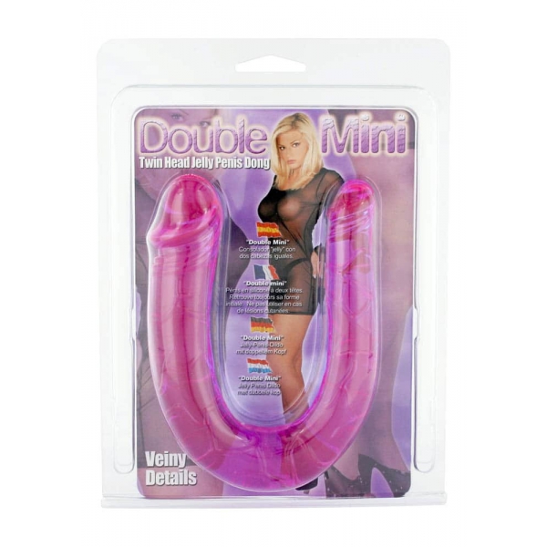 Dildo Tweeling Dong 11 x 3.4cm Paars