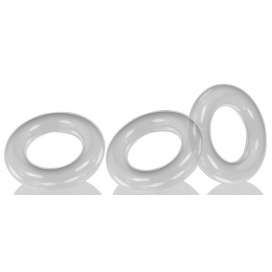 Oxballs Lot de 3 cockrings Oxballs WILLY RINGS Transparents