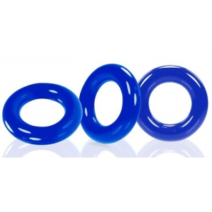 Oxballs Set of 3 Willy Rings Blue Cockrings