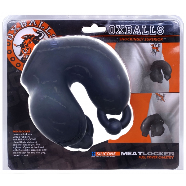 Oxballs MeatLocker penis sleeve 10 x 4cm Black