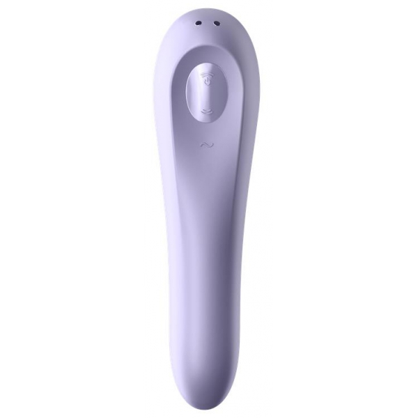 Estimulador Clitoral Ligado DUAL PLEASURE Púrpura