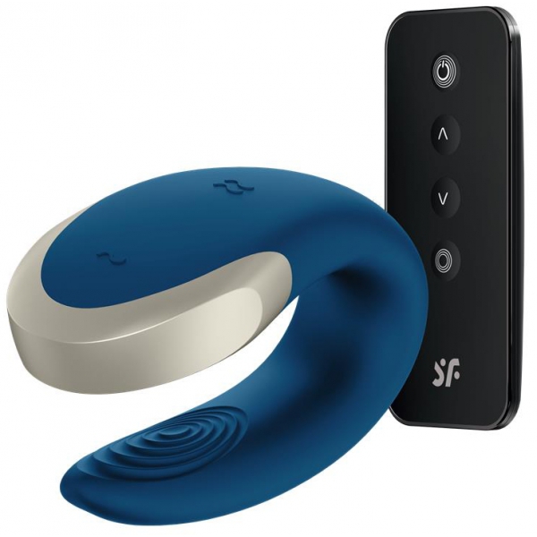 Double Love Luxury Partner Vibrator with APP Blue