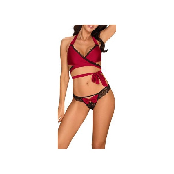 Conjunto de 2 piezas Sensuelia - Negro y Rojo