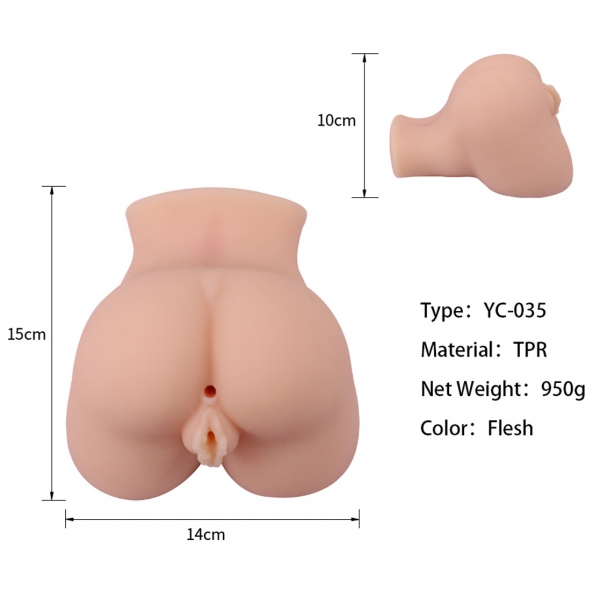 Realistischer Masturbator Mini Hole Vulva-Anus