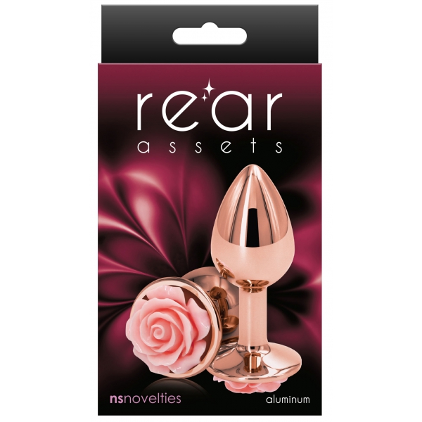 Plug Bijou REAR S 6 x 2.7cm Rose-Rose