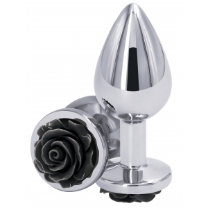 Rear Assets REAR M 7 x 3.4cm Silver-Black Jewel Plug