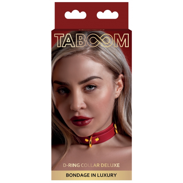 Collier D-Ring Taboom Rouge