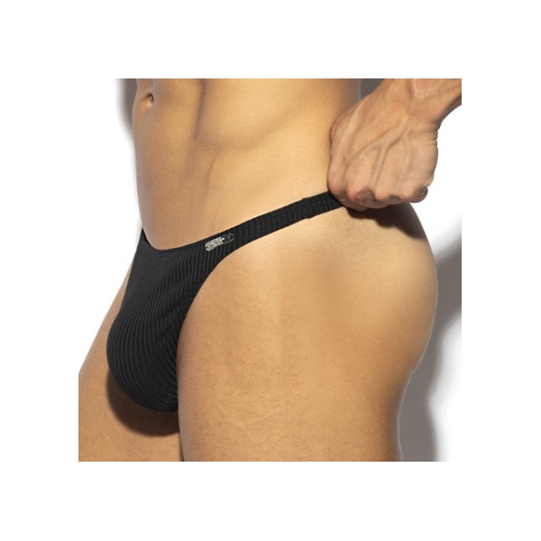 RIB THONG Black