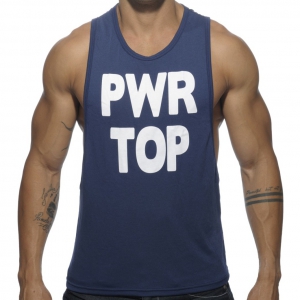 Addicted POWER TOP Tank Top Navy