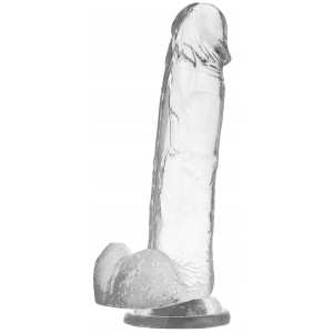 XRay XRay Cock Dildo transparente com testículos 17 x 4,5cm