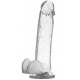 Transparenter Dildo mit Hoden XRay Cock 17 x 4.5cm