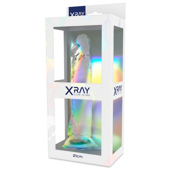 Consolador transparente XRay Cock 19 x 4cm