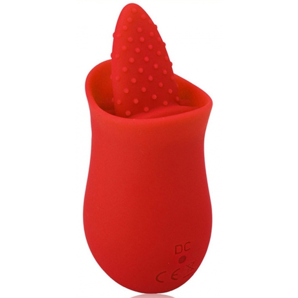 Stimulateur de clitoris Tongue Flower Rouge
