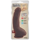 Dildo Realista Prazer Carnal 16 x 4cm Castanho