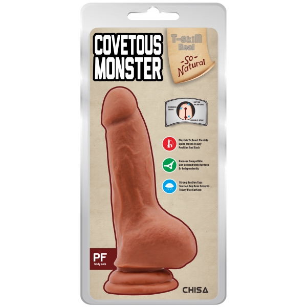 Dildo realista Monstro cobiçoso 12 x 3,8cm Latino