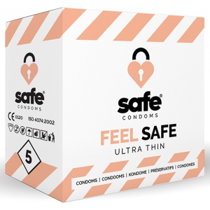 Safe Condoms Preservativos finos FEEL SAFE x5