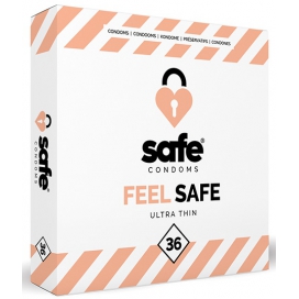 Safe Condoms Preservativos finos FEEL SAFE x36