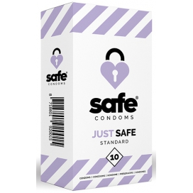 Safe Condoms Preservativos de látex JUST SAFE x10