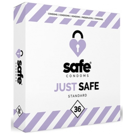 Safe Condoms JUST SAFE Latex-Kondome x36