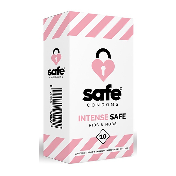 Preservativos texturizados INTENSE SAFE x10