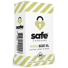 Safe Condoms Préservatifs en latex King Size XL SAFE x10