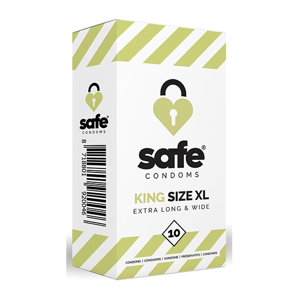 Preservativos de látex King Size XL SAFE x10