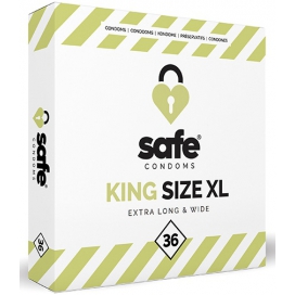 Safe Condoms Préservatifs King Size XL SAFE x36