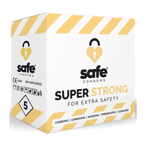 Préservatifs épais SUPER STRONG Safe x5