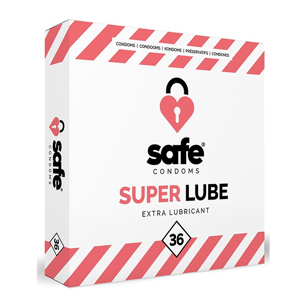 SUPER LUBE Veilig gesmeerde condooms x36