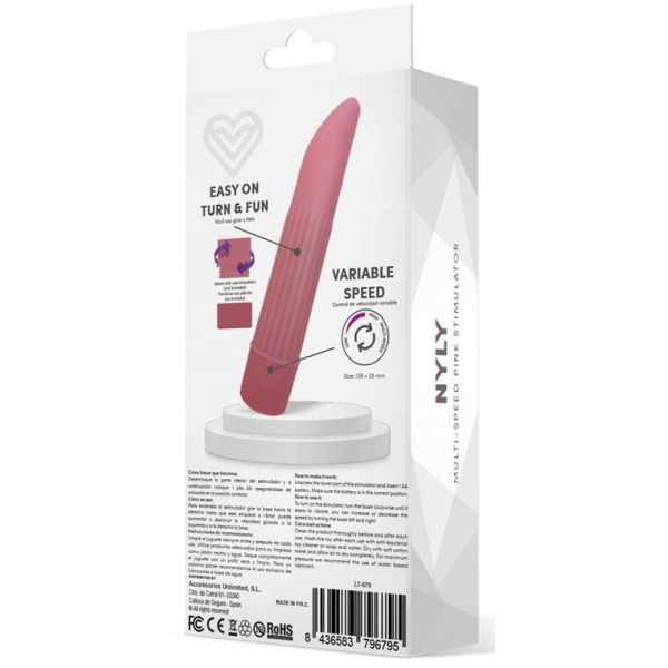 Klitoris-Stimulator Nyly 13 x 2.5cm Pink