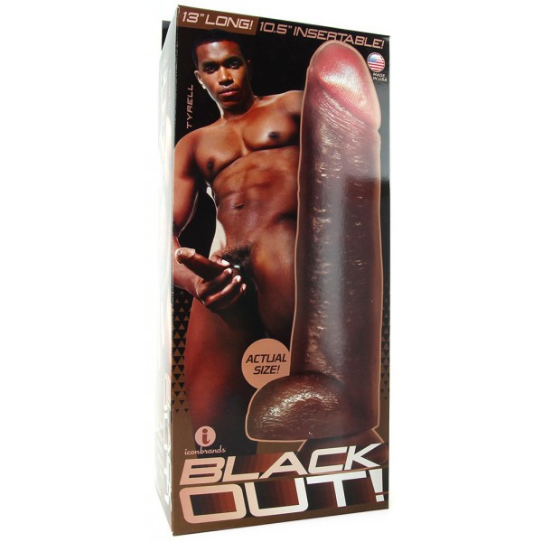 Dildo XXL Black Realistic Cock 25 x 7 cm