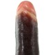 Dildo XXL Schwarz Realistischer Schwanz 25 x 7 cm