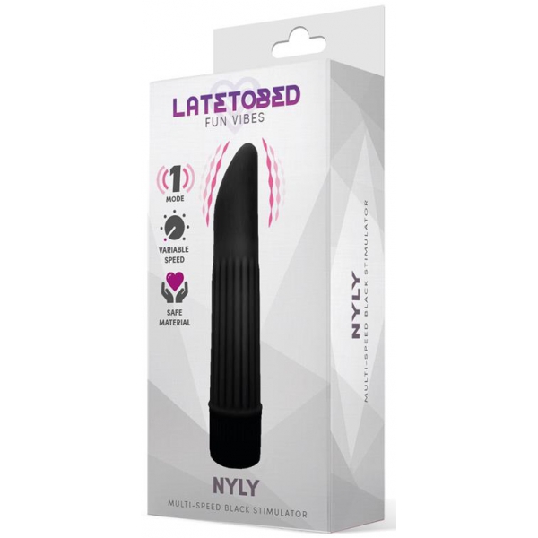 Stimolatore clitorideo Nyly 13 x 2,5 cm nero