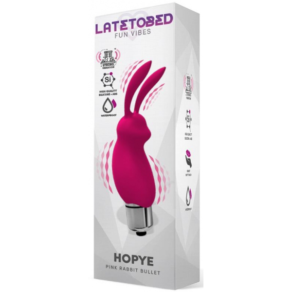 Stimolatore clitorideo Rabbit Hopye 10 x 3 cm rosa