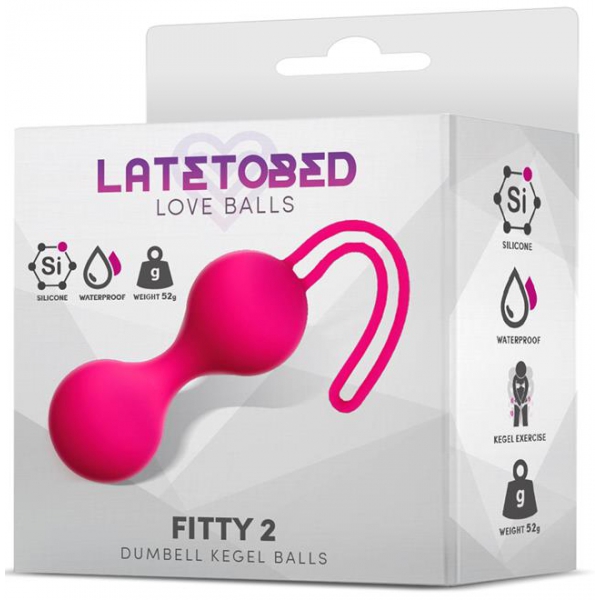 Bolas Kegel Fitty 2 Rosa 3cm - Peso 52gr