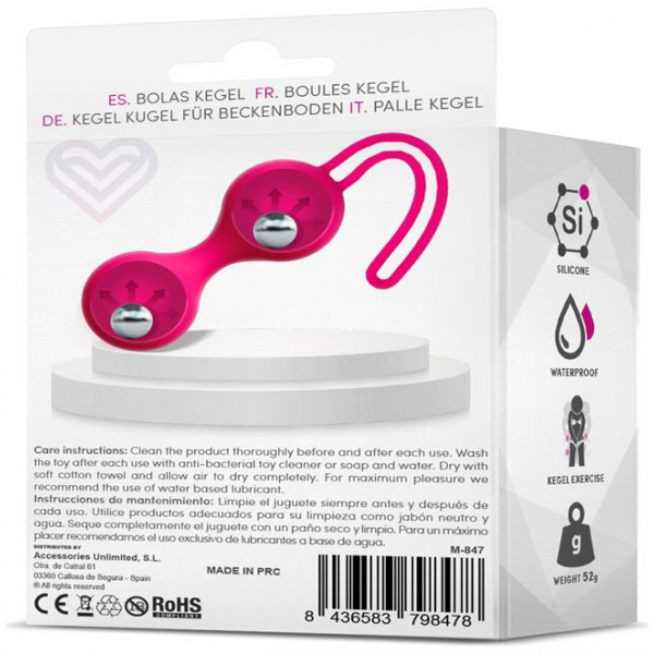 Kegel Balls Fitty 2 Pink 3cm - Weight 52gr