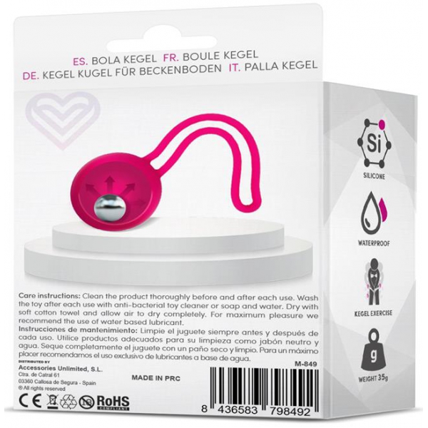 Fitty 1 Palla Kegel rosa 3,4cm - Peso 35gr