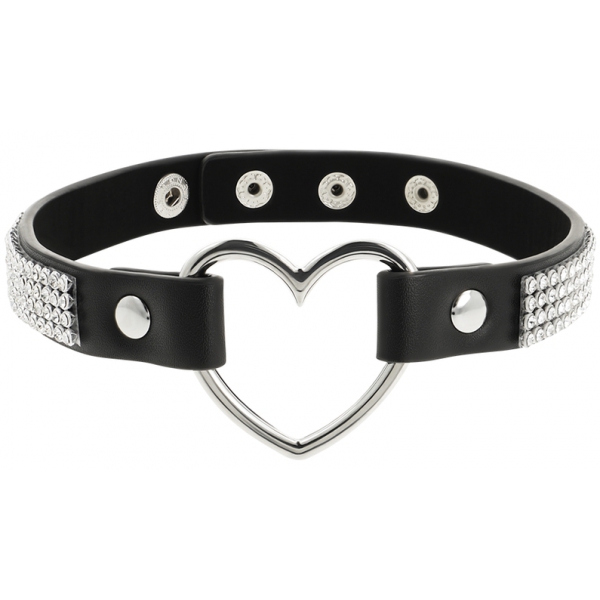 Collar Coquette Corazón y Strass