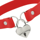 Necklace Coquette Pendant Red Heart