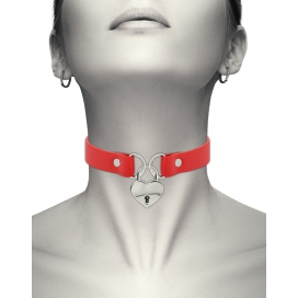 Collar Coquette Colgante Corazón Rojo