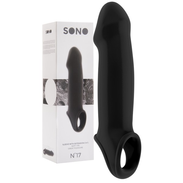 SONO 17 - Funda para el pene Negro liso 20 x 5,5cm